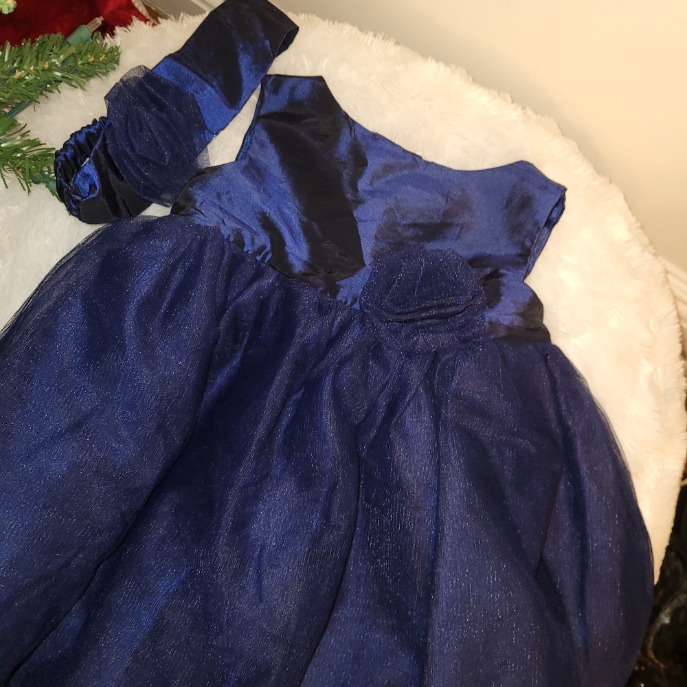Navy blue toddler dress